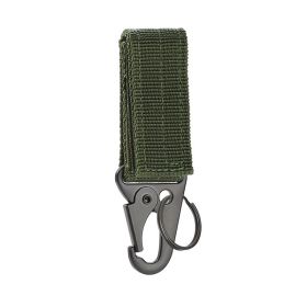 Carabiner High Strength Nylon Key Hook Webbing Buckle Hanging System Belt Buckle (Color: 1Pcs Green)